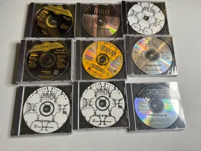 LOT Language Learning CDs Windows 95 98 Russian German Italian Italian Cantonese - Image 1 of 4