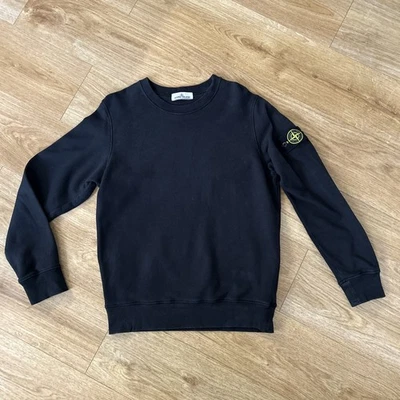 GENUINE STONE ISLAND MENS BLACK medium  SWEATSHIRT VGC  - image 1 of 4