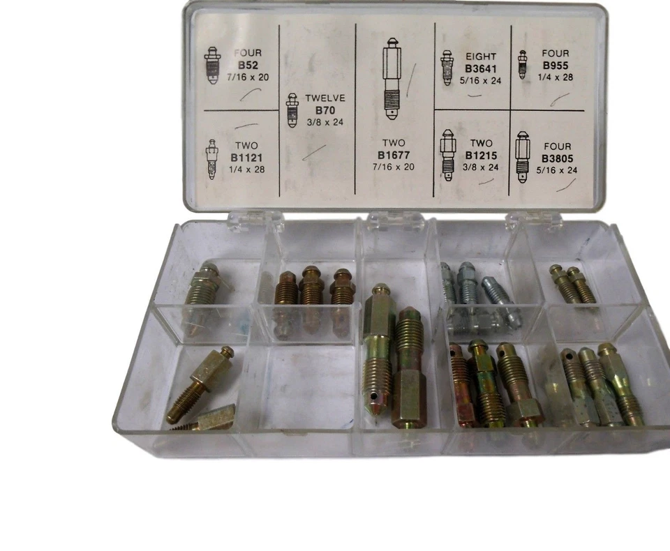 CARQUEST A226 Box of Bleeder Screws B52 B1121 B70 B1677 B3641 B1215 B955 B3805 - Image 1 of 1