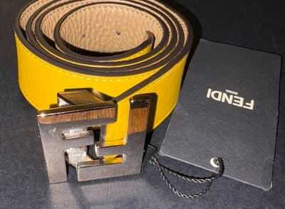 Cinturón reversible Fendi Cintura para hombre arena + Chantilly [nuevo con etiquetas] Foto 1 de 4