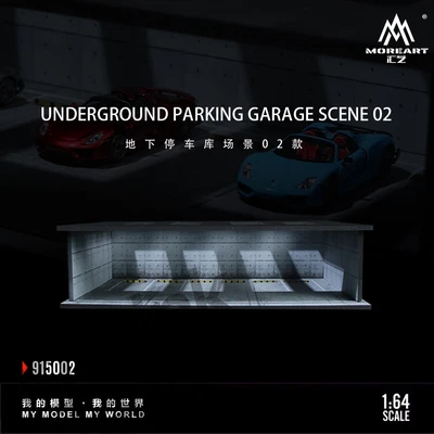 MoreArt 1:64 Underground Parking Garage Lighting Diorama, Light Version Diorama - Image 1 of 4