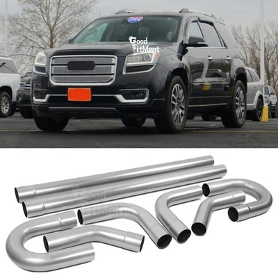 8Pcs 2.5" Straight Bend DIY Custom Exhaust Pipe Tip Kit For GMC Acadia 2009-2016 Foto 1 de 4