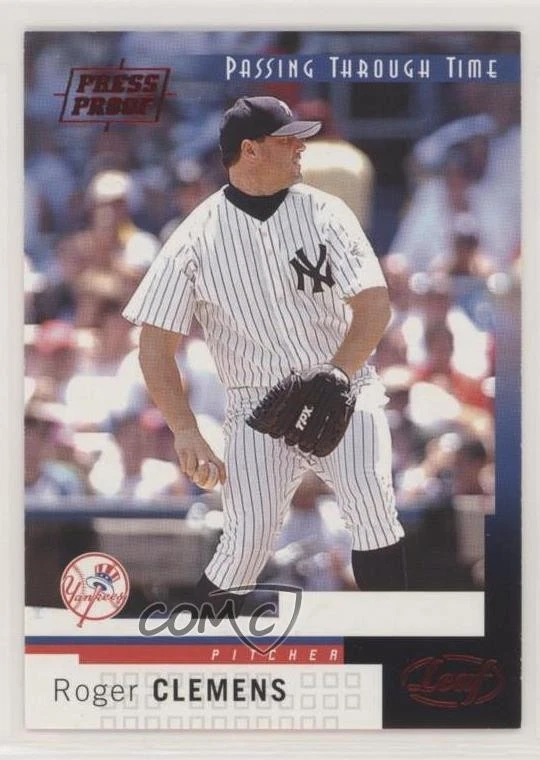 2004 Leaf Passing Through Time Press Proof Red Roger Clemens #264 - Image 1 of 2