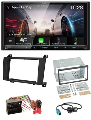 Kenwood MP3 2DIN USB DAB Bluetooth Autoradio für Mercedes SLK R171 2004-2011 - Bild 1 von 4