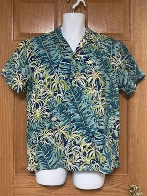Kahala M Made In USA Short Sleeve Button Up Floral Hawaiian Luau Camp Shirt - Изображение 1 из 4
