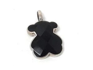 TOUS Silber Halskette Bär Anhänger süß elegant Schmuck Geschenk Zubehör E764 - Bild 1 von 6