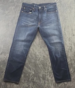Jeans Levis 502 para hombre 36x30 azul regular cónico tiro medio lavado elástico denim - Imagen 1 de 9