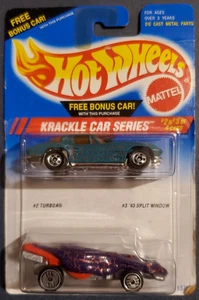 Vintage 1994 Hot Wheels Turboa '63 Split Window Krackle Car Series 2 & 3 - Bild 1 von 6