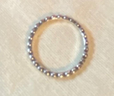 Anillo James Avery de Plata Esterlina Ret Apilable con Cuentas en Caja con Bolsa y Tarjeta Foto 1 de 4