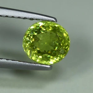 1.42 Cts_Loose Gemstone_100 % Natural Unheated Yellowish Green Mali Garnet - Picture 1 of 3