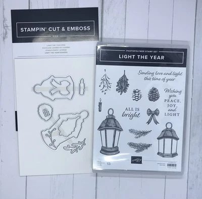 Stampin' Up Light The Year Photopolymer Stempelset mit Koordinatenstanzen - Neu - Bild 1 von 3