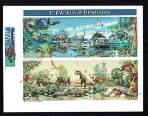 3136 a-o Dinosaurs First Day Covers - sheets - HF - Artmaster & Souvenir Page - Picture 1 of 4