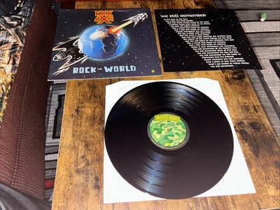 Kick Axe -Rock the World(Vintage Vinyl 1987) Canadian Hard Rock/Metal - Image 1 of 4