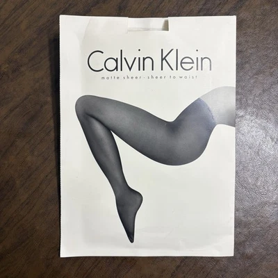 Pantimedias talla B negras Calvin Klein mate transparentes a la cintura Foto 1 de 2