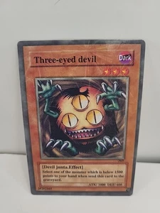 Yu-Gi-Oh! TCG Fake Card Poorly Translated Funny Holo - Sangan "Three-eyed Devil" - Picture 1 of 3