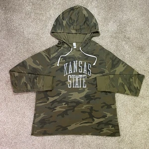 Kansas State Wildcats Shirt Herren XL Camouflage Langarm Kapuze Frottee K-State NCAA - Bild 1 von 20