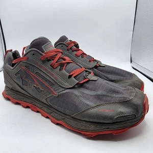 Altra Lone Peak 4 Mens Size 13 Black Red Trail Running Shoes Hiking Camping - Picture 1 of 13