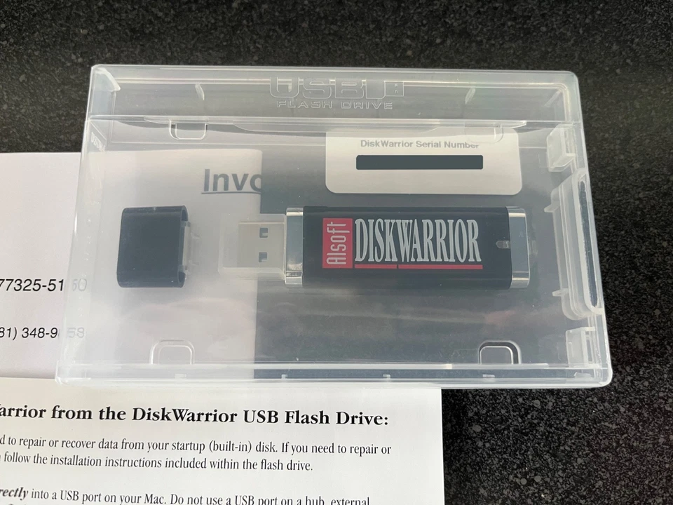 Alsoft DiskWarrior 5 Mac Edition Flash Drive - WDDWARR - Includes Serial Number - Image 1 of 2