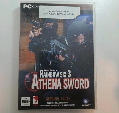 Tom Clancy's: Rainbow Six 3: Athena Sword - PC Game Mission Pack - 2 CD, Manual - Image 1 of 4
