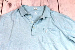 Johnnie O Hangin Out Herren 2XL Hellblau Kurzarm Golf Poloshirt Strech - Bild 1 von 9