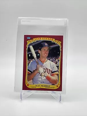 1986 Fleer Star Stickers Alan Trammell Baseball Card #121 NM-MT FREE SHIPPING - Image 1 of 3