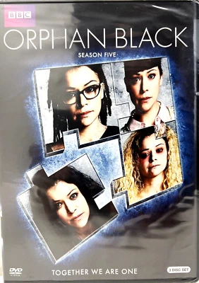 Orphan Black Season Five DVD 2017 Tatiana Maslany 3 Disc Set New Sealed. - Image 1 of 4