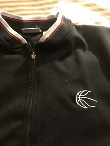 Raptors Full Zip Short Sleeve Warmup Basketball Jacket Mens Size XL Black & Red - Picture 1 of 4