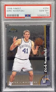 1998-99 Topps Finest Dirk Nowitzki Rookie RC #234 PSA 10 Mavericks - Picture 1 of 2