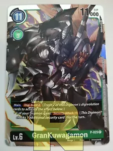 Grankuwagamon P-025 P Promoción Papel de Aluminio Digimon Ver.1.5 Inglés - Imagen 1 de 1