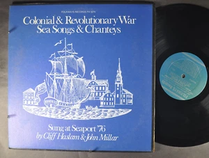 COLONIAL & REVOLUTIONARY WAR SEA SONGS & CHANTEYS booklet inc CRUDE LP FOLKWAYS - Picture 1 of 2