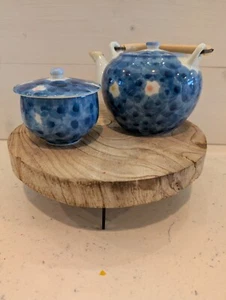 Vintage Japanese Kyusu Tea Pot and Cup with Lids - Picture 1 of 8