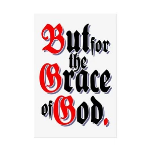 Arte de pared inspirador para decir eslóganes But for the Grace of God AA NA 12 pasos para reunión - Imagen 1 de 33