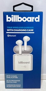 BILLBOARD Auriculares Inalámbricos Verdaderos Bluetooth con Micrófono y Estuche de Carga -Blanco - Imagen 1 de 4
