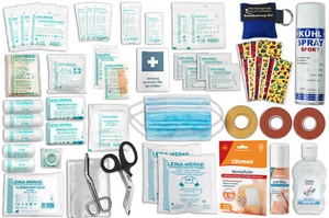 S4 ERSTE HILFE SET aktuelle DIN 13157 +Sport-Ausstattung +Sprüh- & WÄRMEPFLASTER - Bild 1 von 6