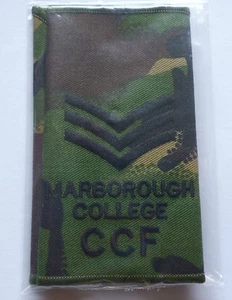 DPM RANK SLIDE SERGEANT MARLBOROUGH COLLEGE COMBINED CADET FORCE. - Picture 1 of 1