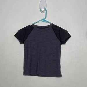Old Navy Active Raglan Top Girls Size XS 5 Gray Short Sleeve Shirt - Picture 1 of 4