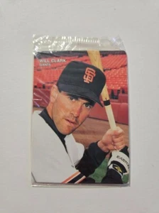 WILL CLARK 1990 MOTHER'S COOKIES BASEBALL CARD #1 SAN FRANCISCO GIANTS - Picture 1 of 2