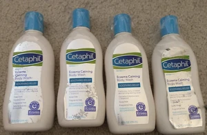 4 Packs of Cetaphil Eczema Calming Body Wash Soothing Relief New 10 oz each - Picture 1 of 1