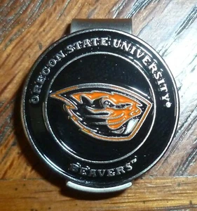 Oregon State University Beavers 1" Golf Ball Marker 2 Sided & Hat clip - Picture 1 of 3