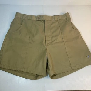 VTG 80's Flying Scotsman Mallard Collection Golf Shorts Preppy Sz 38 Tan Rare - Picture 1 of 11