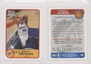 2003-04 Bazooka Mini Brendan Haywood #173