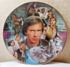 Star Wars Heroes & Villains Han Solo Hamilton Collection Ceramic Plate with COA