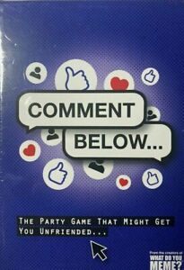 Comment Below Party Game - Game That Might Get You Unfriended New Special 
