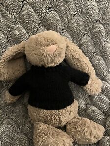 Jellycat Sweater Handmade. suit Medium Bunnies etc 10-12” Black