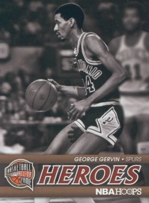 2011-12 Panini NBA Hoops Heroes #18 George Gervin San Antonio Spurs NM Insert - Image 1 of 2