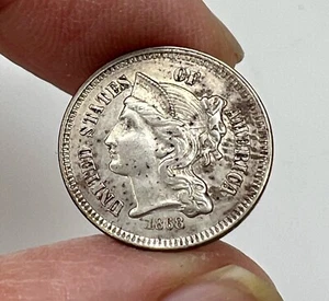 1868 Three 3 Cent Nickel - 95080 - Picture 1 of 3