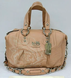 Coach Madison Antique Rose Floral Limited Ed. Leather Satchel Shoulder Bag - Picture 1 of 13
