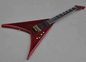 6 Strings Electric Guitars High Quality Custom with Golden Tremolo Bridge,Red - Picture 1 of 9