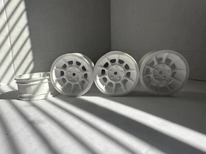 General Lee 1:10 Scale RC Car Wheels Rims White 12mm Hex Kyosho Fazer Vector LCG - Picture 1 of 8