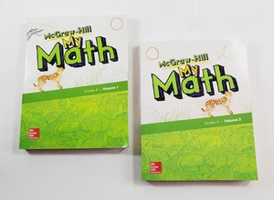 McGraw-Hill My Math Book Grade 4 Volumes 1 and 2 Student Edition Workbooks PB - Picture 1 of 14